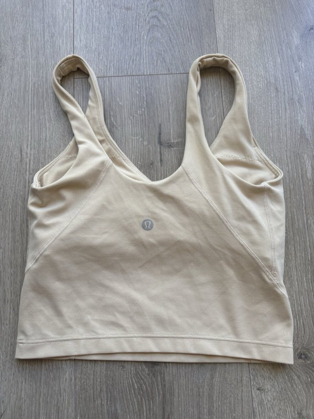 Lululemon Align Crop Tank Top Size 2 Built In Bra Athleisure Yoga Active Workout